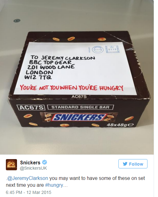 Real Time Marketing - snickers